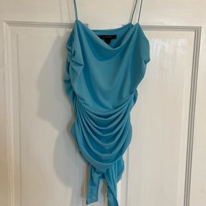 Forever 21 blue spaghetti strap bodysuit